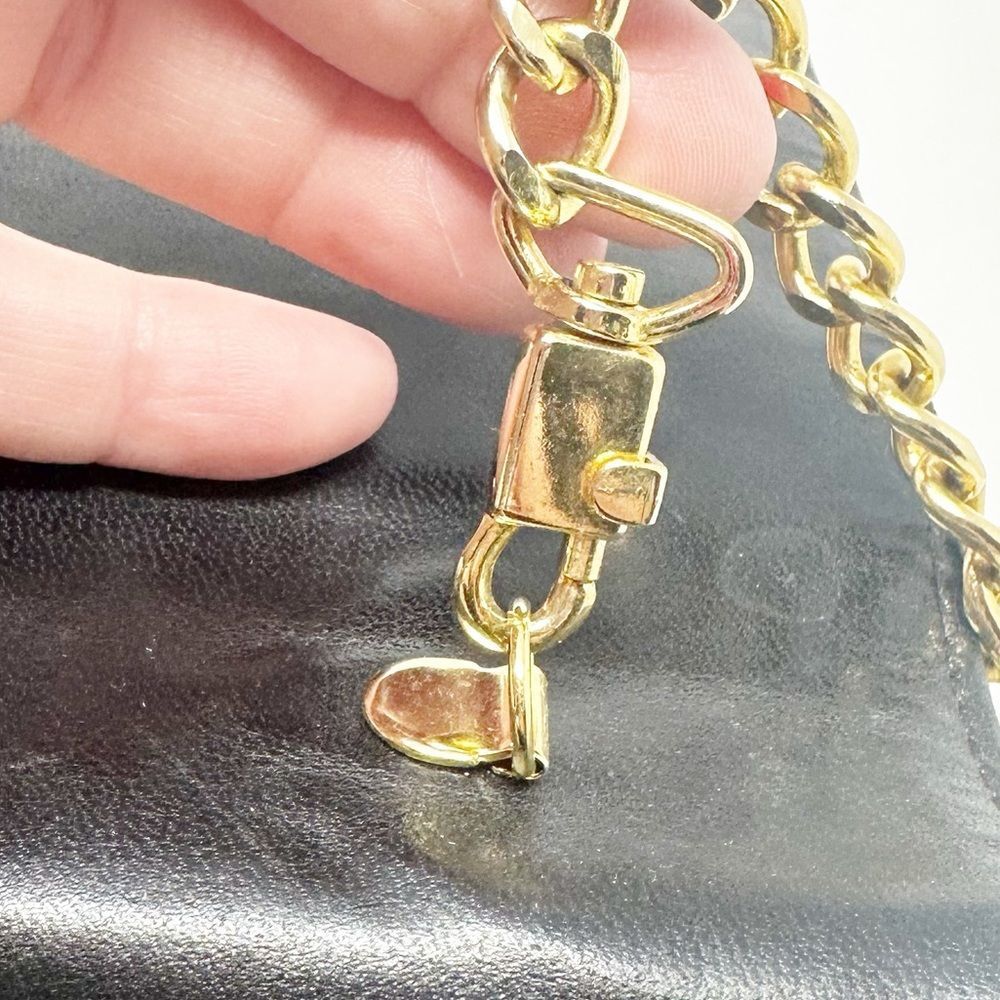 J.RENEE BROWN GOLD CHAIN LION FACE EVENING BAG PURSE - Picture 8 of 12